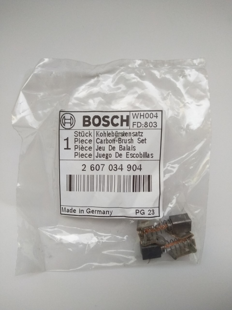 Bosch Kohlebürstensatz 2607034904